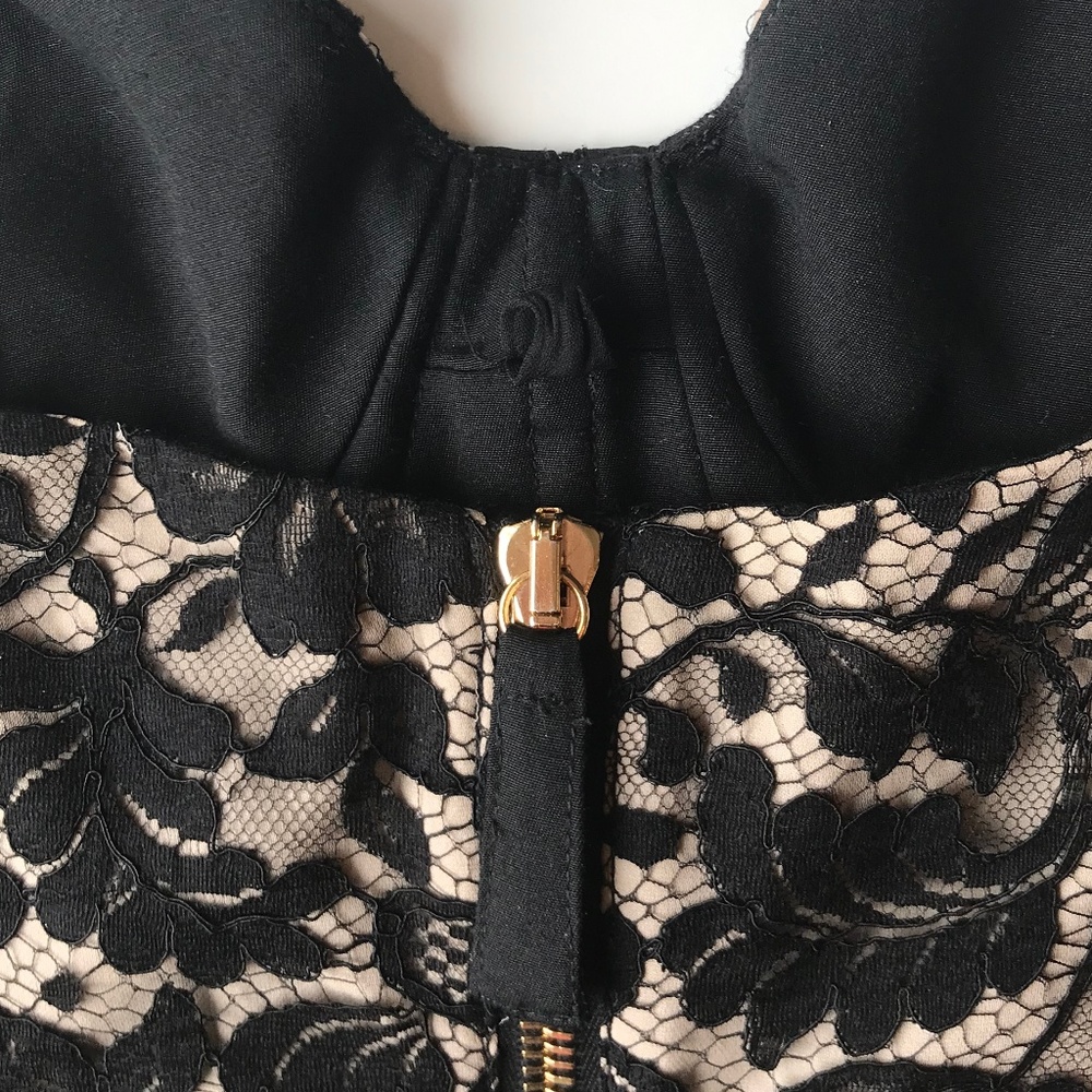 Temperley London Black Lace Bustier Cocktail Dress - Picture 8 of 8